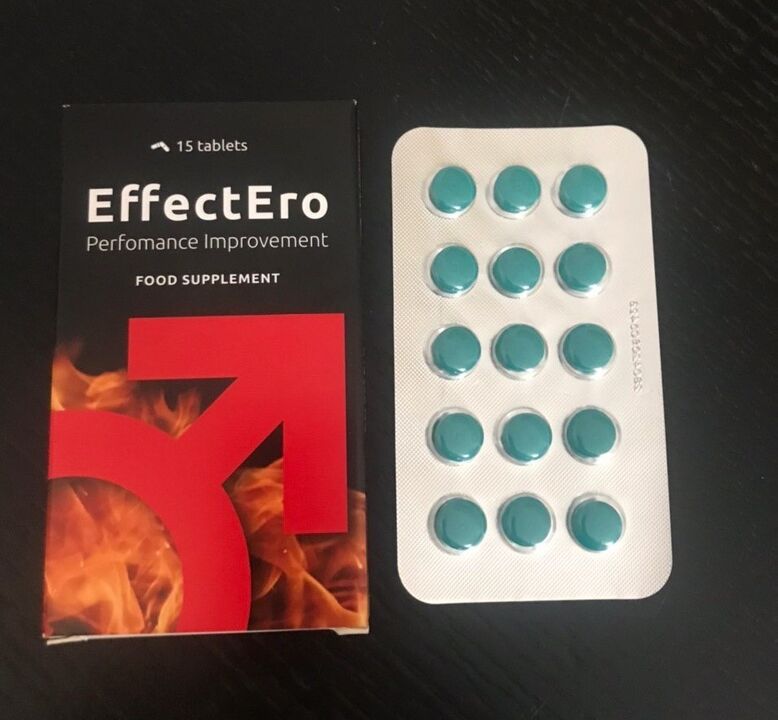 Fotografija tableta za poboljšanje libida EffectEro, iskustvo upotrebe